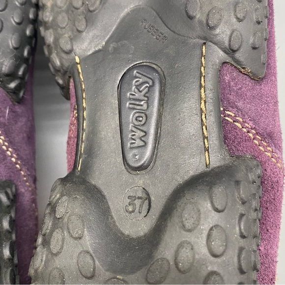 Wolky Crossfeet Style 1955 Purple Comfort Walking Shoe Rubber Sole Suede EU 37‎ - Picture 13 of 14